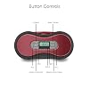 Portable Bluetooth CD Boombox with Digital FM Radio