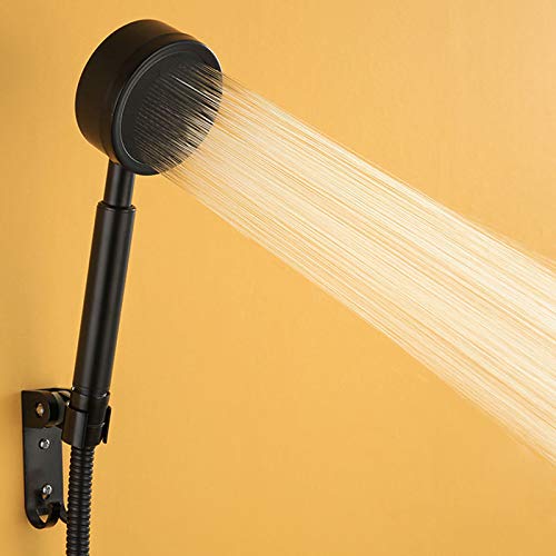 HMTE Soffione Doccia a Mano Interamente in Metallo, Bronzo lucidato a Olio | 1,75 GPM a Basso Flusso con limitatore Rimovibile | Soffione Doccia palmare