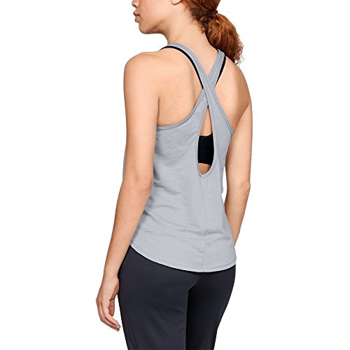 Débardeur Femme Under Armour anti-transpiration avec tissu Pindot et découpe dos ouvert