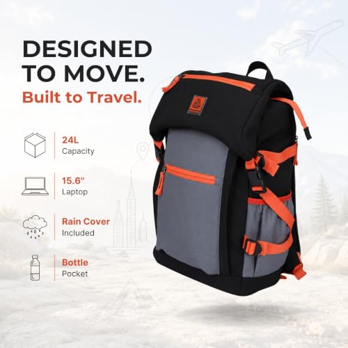 Image of Voyage Orange 24L Travel Bag for Men & Women