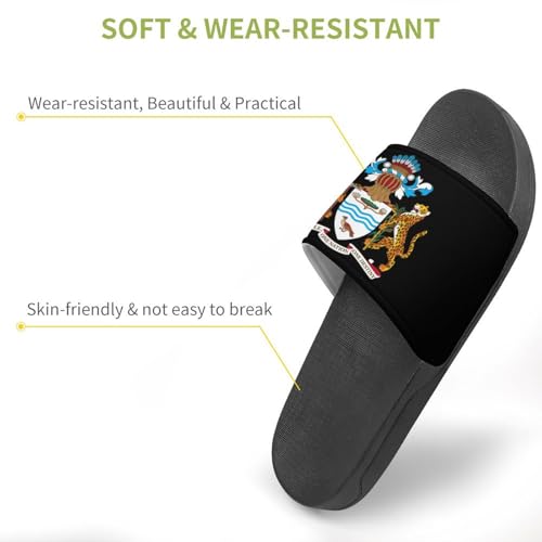 Guyanese Coat of Arms Flag House Sandals Non-Slip Bathroom Slippers Beach Summer Shoes for Men Women3