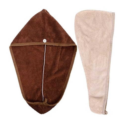 ANDRESLAD 和風パイナップルグリッド 吸水性ヘアドライキャップ 速乾性ターバン レディース マイクロファイバー 濡れた髪用 ヘアタオル 軽量 耐摩耗性 実用的デザイン 2個セット