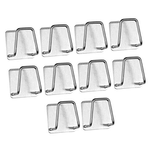 BESTYASH 10Piezas Soporte de Almacenamiento de Cocina Inoxidable Unidades Rack de Drenaje Adhesivo Esponja Organizador de Utensilios de Fregadero Mantener el Área