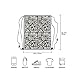 Manfei Geometric Stripe Line Drawstring Bag 13