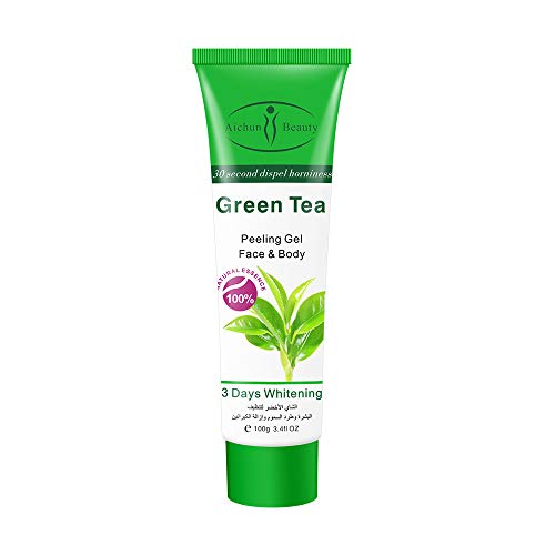 Aichun Beauty Milk Peeling abgestorbene Haut Gesichts-Reinigen Körper Reinigung Peeling Gel Creme 100 g (GREEN TEA) Cover