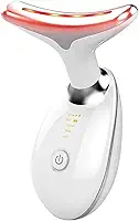 Massageador Facial LED 7 Cores Vicxis Recarregável Lifting Facial Anti Idade Vibratório Para Rosto e Pescoço Skin Care Profissional Rejuvenescimento