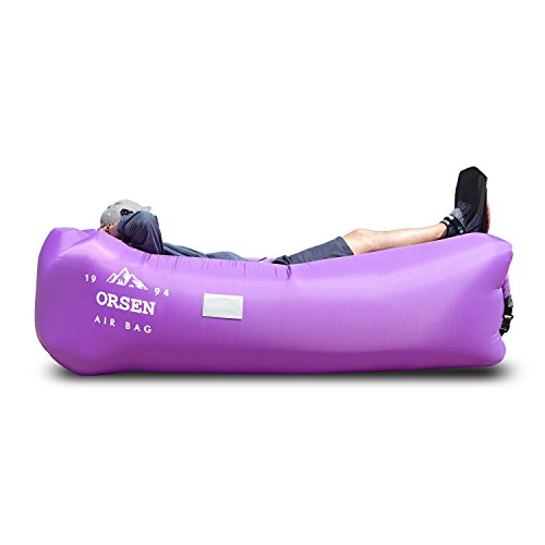 ORSEN Inflatable Lounger Portable Hammock Air Sofa with Water Proof,Anti-Air Leaking Design,Ideal Inflatable Couch and Beach Chair Camping Accessories for Parties Picnic&Festival