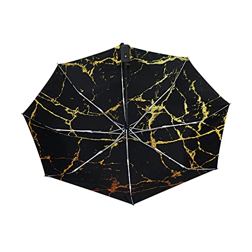 Parapluie résistant à la pluie pliable et léger au motif abstrait élégant