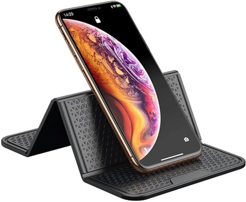 DAFROH Faltbare Auto Armaturenbrett Anti Rutsch Matten 21 * 12 cm, Antirutschmatte Anti Rutsch Matte,Silikon-Fixiermatte,Waschbare Silikon Gel Auto Innenmatte zum Halten Handy Schlüssel Sonnenbrille