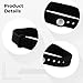 Texvora 5 Pcs Waterproof 13.56Mhz Wristband, Black Silicone for Access Control, Rewritable for Gym and Pool, Adjustable