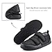 Imagen de Hsyooes Zapatos Diabéticos Mujer Zapatos Ortopédica Hombre Zapatillas de estar por casa Ensanchar Respirable Ajustable Artritis Edema Zapatos hinchados Negro-A 41EU