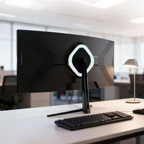 CRUA 34 Inch Curved Gaming Monitor, 21:9 WQHD 3440x1440 165/180Hz 1500R Ultrawide Computer Monitor Support Freesync,PBP, HDMI 2.0 & DP 1.4, Wall Mountable/Tilt Adjustable-Black 6
