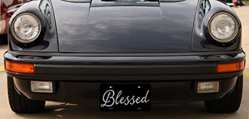 image for Amcove Blessed Car Tag Glitter Like - Front License Plate Vanity Tag, 