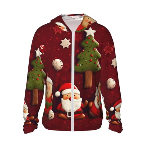 Veste légère UPF 50+ homme Happy Christmas, le cadeau parfait pour l'été