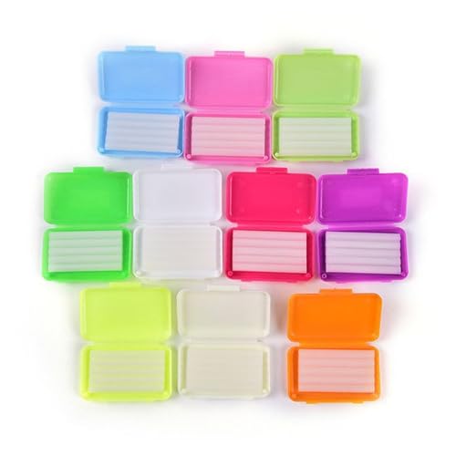 Cera dental, 10 piezas de cera para aparatos ortopédicos, ortodoncia con sabor a frutas, dental para alineadores, usuarios de aparatos ortopédicos, brackets, invisibles, ortodoncia