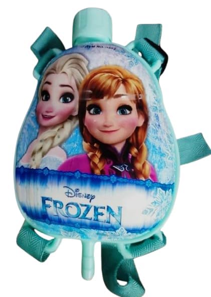Image of Frozen Holi Tank Pichkari Water Gun 500ml Leak Proof Nano Tank for Kids Powerful High Pressure Long Throw Back Pack Holding 1 Pkt Gulal100 Balloons Spray Pistol