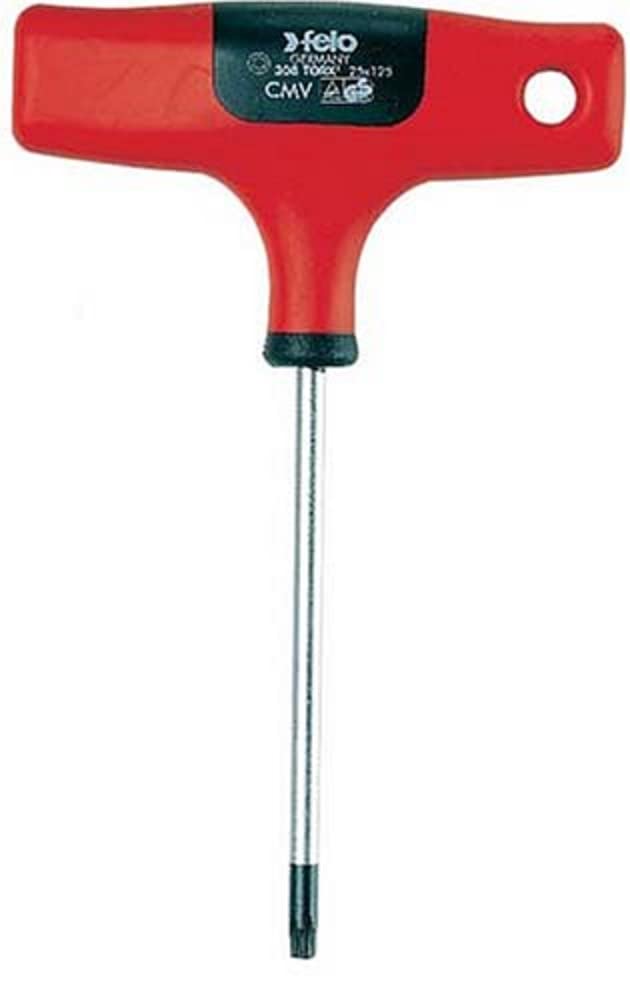 Felo 0715732316 T20 Torx T-Handle, 5-Inch Long, 308 Series, Black