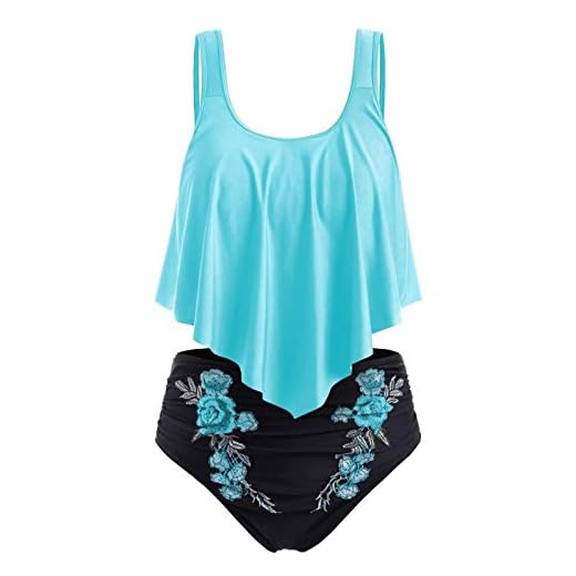 Baddräkter för kvinnor bikini mode blommigt tryck botten set badkläder push-up bikini vadderad plus size baddräkt överlägg tryck
