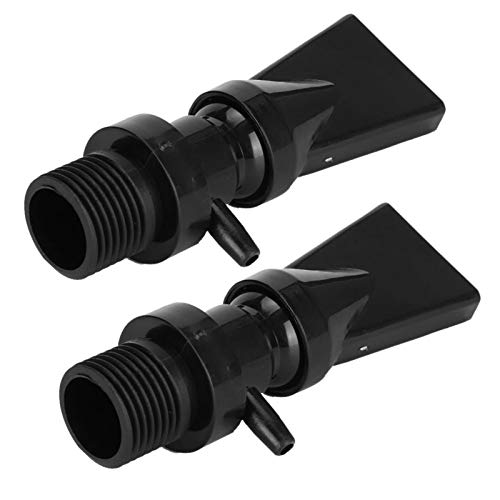 Dulcicasa ABS製水槽用アヒルノズル 3.5インチ ? 360度回転可能で水流調整便利、エアレーションチューブ接続可、水族館ポンプに適応