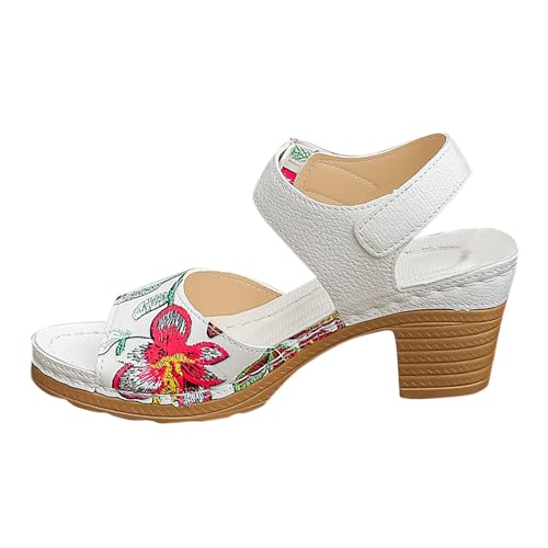 Sandales femme confort pieds larges et mules compensées pour l'été