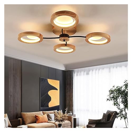 Lustre plafonnier LED dimmable avec télécommande pour bureau