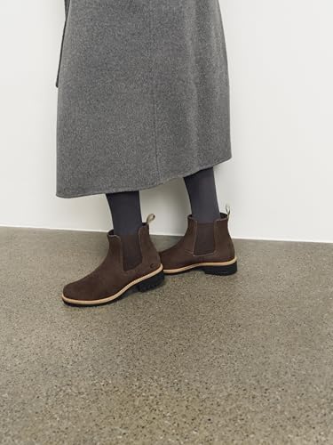 ECCO Damen ELAINA Casual Leder Chelsea Stiefel Coffee 41 – Ansicht 2