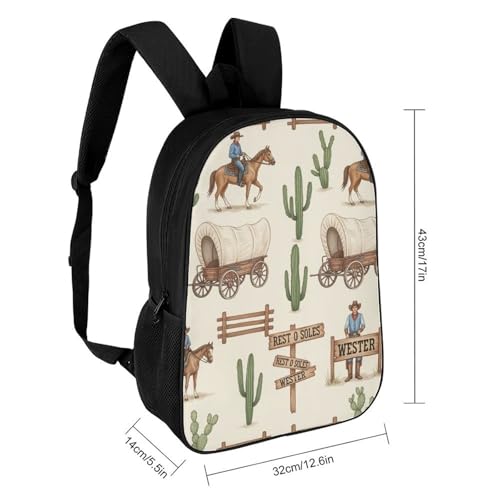 Breathable Mesh Gym Backpack for Workout Clothes, Durable Sports Bag with Shoe Compartment for Men & Women, Fitness Center & Training, Western Cowboy Horse Bookbag2