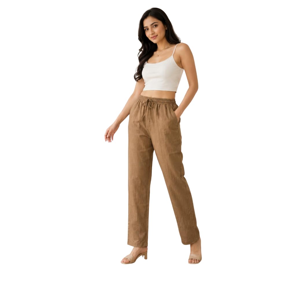 Women's Khadi Cotton Straight Pant-picture-44