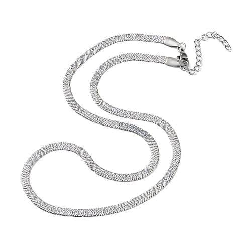 Image of THE MEN THING Chain for Men, Luxury Pure Titanium Steel Chain | Silver Stainless Steel Chain | Necklace Jewellery for Men & Boys