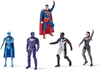 DC Comics, Superman Heroes vs Villains 5 Pack, 3" Action Figure, Stylized Superhero Figure with Dynamic Poses and Battle Lady Armor, Ages 4+