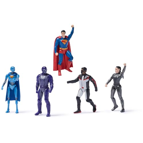 DC Comics, Superman Heroes vs Villains 5 Pack, 3" Action Figure, Stylized Superhero Figure with Dynamic Poses and Battle Lady Armor, Ages 4+