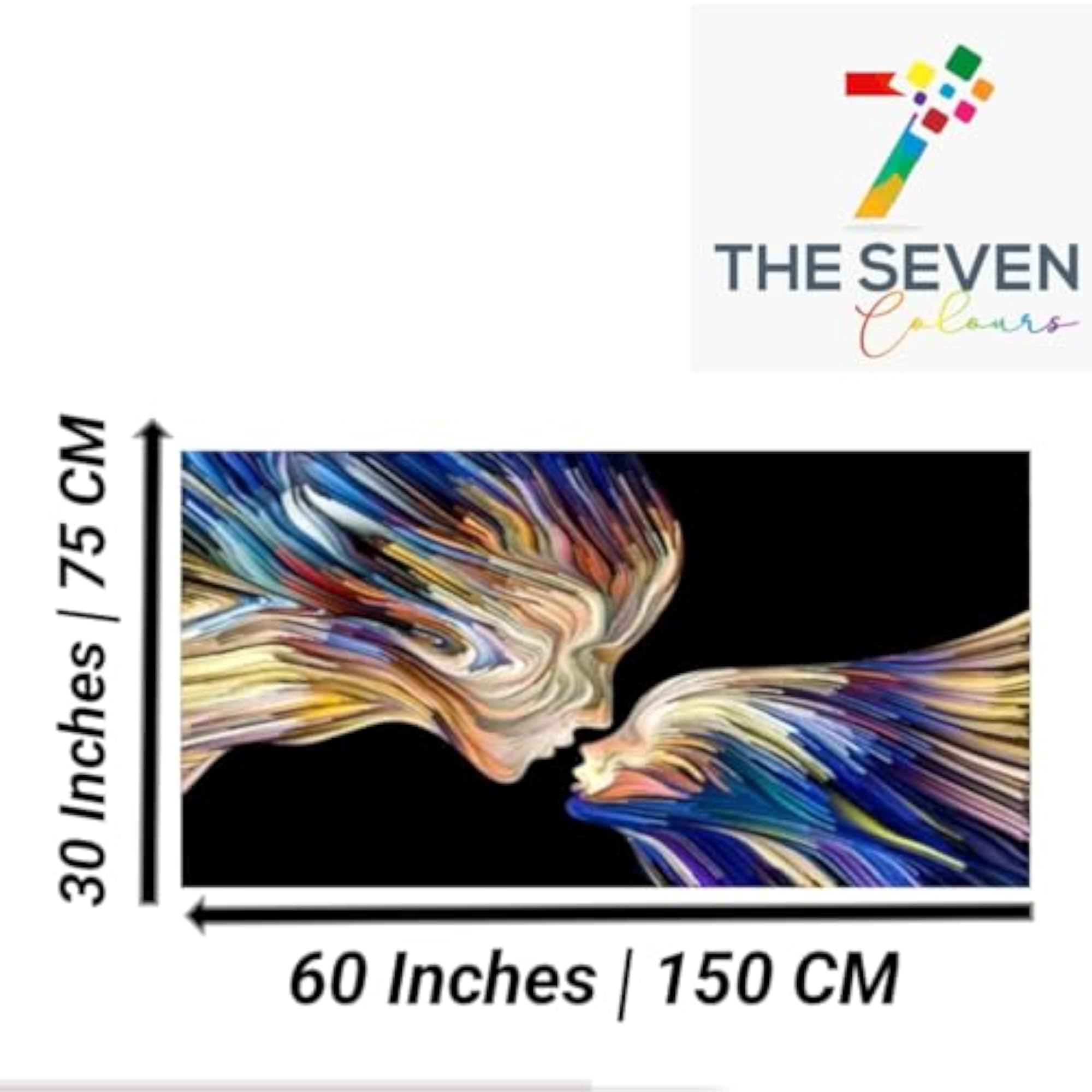 Framed Abstract Canvas Wall Art for Home & Office Decor