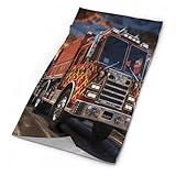 VTCTOASY Fire Truck Neck Gaiter Personalized Soft Windproof Face Covers Cozy Winter Neck Warmer Gator Scarfs Multipurpose Fashion Breathable Bandana Face Mask Scarf for Adult