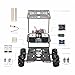 OSOYOO FlexiRover Robot Car Kit for Raspberry Pi – Compatible with Pi 2/3/4/5, 520 Motors with Encoders, Mecanum Wheels, Servo Support, and High-Capacity Battery System (No Raspberry Pi Included)