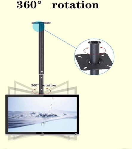 Support plafond TV extra long pour écran LCD de 26 à 65 pouces