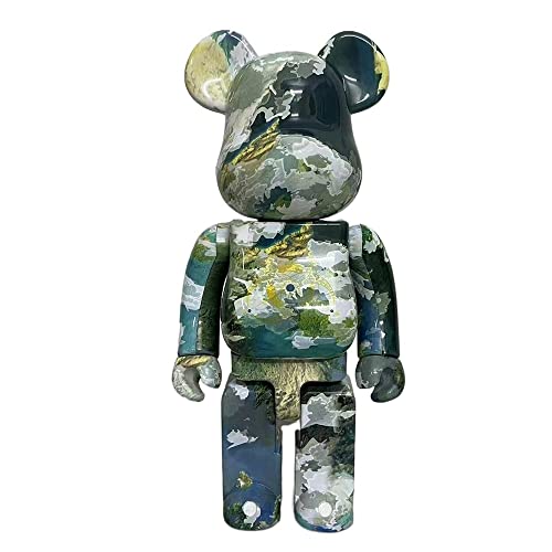 JNVHFGT Ornamento Escultura de Juguete Bearbrick de 28 cm, 400% Estatua Decorativa, colección de Bloques de Oso Regalos para niños y niñas