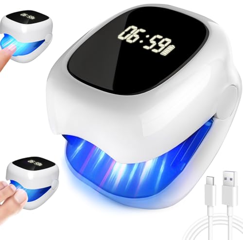 Tratamiento Hongos Uñas Pies, Dispositivo de Limpieza de Hongos en Uñas, Laser Onicomicosis, Upgrade 500nm Luz Azul Los pies Limpieza y Reparación de Uñas (A)