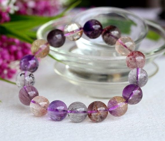 Super Seven 7 bracelet cadeau d'exception en véritable pierre Melody