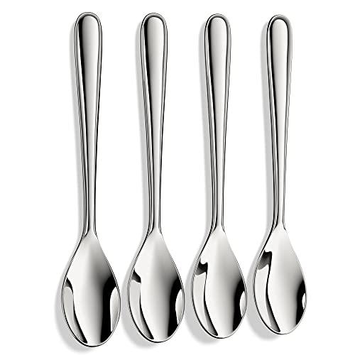 Demitasse Espresso Spoons,Forged 18/10 Stainless Steel Mini Teaspoons Coffee Spoons,4.7 Inch,Set of 4,Heavy Duty and Dishwasher Safe