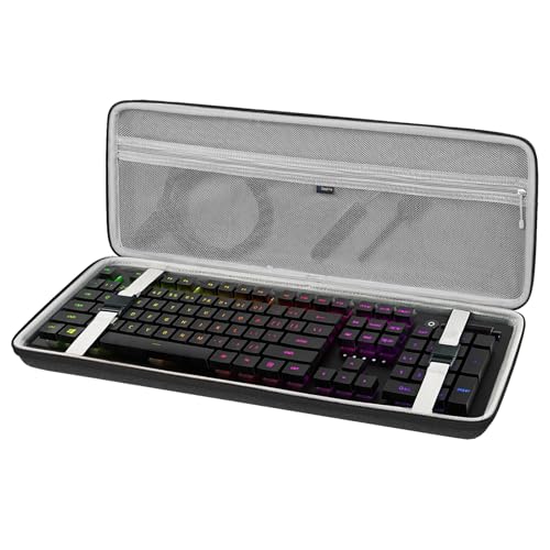Étui pour Clavier Pleine Taille Geekria, Housse de Transport Rigide pour Clavier mécanique 108 Touches Compatible avec Razer BlackWidow V3, Ornata Chroma...