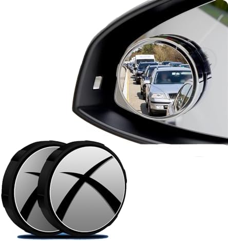 Lot De 4 Rétroviseurs D'angle Mort 360° - Grand Angle Convexe Pour Voiture, SUV, Camion - Adhésif Puissant