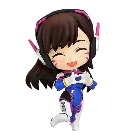 From HandMade Figura Figura de acción Overwatch Figura canción Hana DVA Chibi Figura Chica del Animado