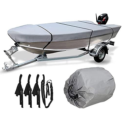 Amazon | 210DボートカバーVハルランナバウトおよびバスボート用の頑丈