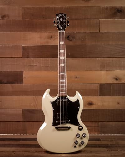 Gibson SG Standard Classic White – Guitare Électrique Double Coupe - Les Beatles, Paul McCartney, John Lennon, RIngo Starr, George Harrison Gibson SG Standard Classic White - Guitare Électrique Double Coupe – Image 4