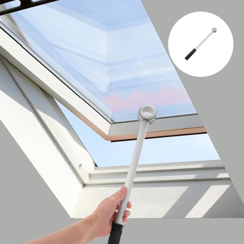 Varilla de empuje para ventanas y tragaluces con mango extensible gris PRETYZOOM 8