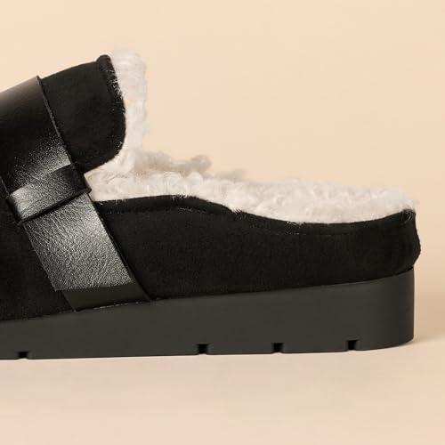 Image of Amazon Essentials Women's Backless Shearling Memory Foam Non-Slip Mule