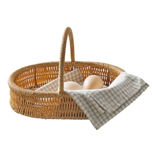 Liakyunf Geflochtener Obstkorb - Geflochtene Aufbewahrungskörbe Mit...