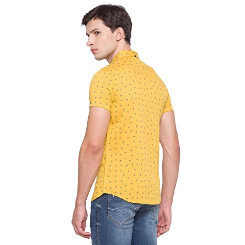 Image of Spykar Men's Printed Slim Fit Shirt