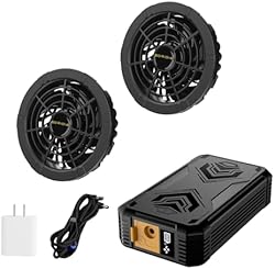 【2024新登場 30V超高出力】 空調作業服 ファン バッテリー セット 大容量 4段階風量調節 ファンバッテリー セット 作業服適用直径9cm 熱中症対策 屋外 農業 釣り 現場仕事 男女兼用 空調作業服用 父の日 