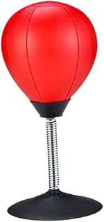 2 Piezas Juguete Descompresión Pelota Boxeo Escritorio Saco Boxeo Bola Boxeo Escritorio Calmante para El Estrés Niño Rojo Bola Velocidad